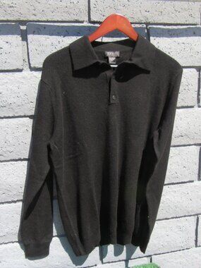 Brand New Forté Cashmere Long Sleeve 100% Cashmere Sweater Men's Size Large